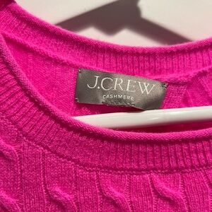 J crew crop cashmere sweater size small